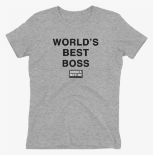 The World's Best Boss Women's Short Sleeve T-shirt - Shorter The Hair The Harder They Stare #3733402