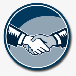 Handshake - Handshake Black White Woodcut Circle #3733695