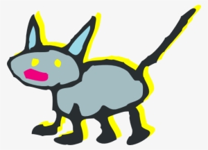 This Free Clipart Png Design Of Gray Cartoon Cat Clipart - Clip Art #3734296 This Free Clipart Png Design Of Gray Cartoon Cat Clipart - Clip Art #3734296