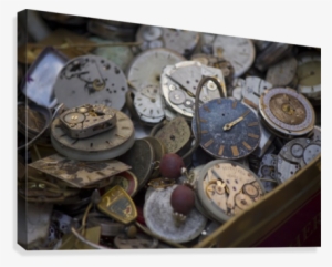 Pile Of Old Time Canvas Print - Antique #3734667