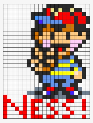 Ness From Earthbound Perler Bead Pattern / Bead Sprite - Ness Perler Beads #3735071