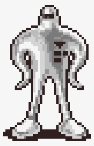 760 X 1180 In Wii U Gets Earthbound - Earthbound Starman Pixel Art #3735720