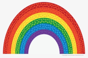 Rainbow Clipart Paw Print - Plate #3736332