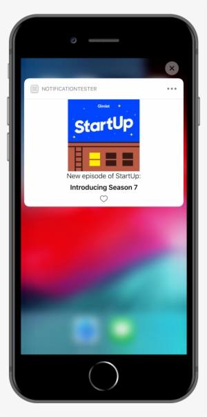 Iphone 8 Plus Shown With Custom Notification Loaded - Apple Iphone 8 Plus #3736548