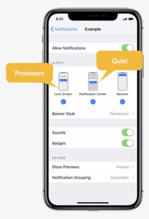 Lock Screen Notifications Are More "prominent" While - Quiet Notifications Ios 12 #3736647