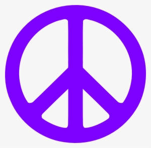 Purple Peace Sign Png #3737520