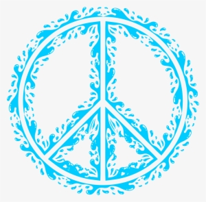 This Free Icons Png Design Of Aqua Peace Sign #3737547