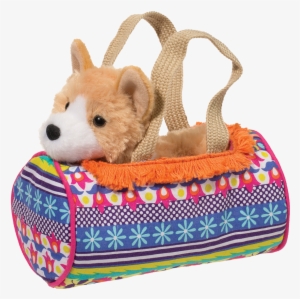 Douglas Sassy Pet Sak Corgi Boho - Douglas Boho Sassy Sak Purse With Corgi Dog #3737944