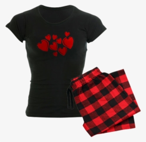 Hearts Pajama Set - Funny Women's Christmas Pajamas #3737978
