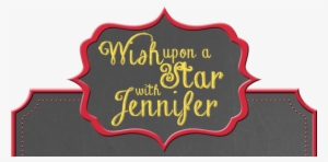 Wish Upon A Star With Jennifer - Sjt Christmas Holiday Wall Hanging Decor 7 Inch X 10.5 #3739193