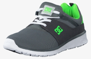 Dc Shoes Children Dc Kids Heathrow Shoe Grey/white/green - Dc Shoes #3739403