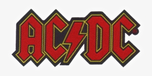 Ac/dc Official Patch Classic Logo Shape Sew-on Aussie - Ac Dc Logo Patch #3739603