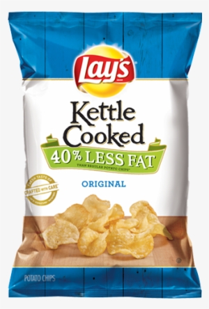 Kettle Cooked 40% Less Fat Original Potato Chips - Lays Aged Cheddar And Black Pepper Chips #3739841