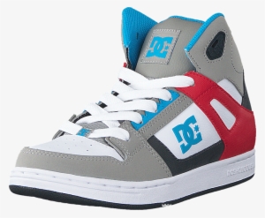 Dc Shoes Children Dc Kids Rebound Shoe Grey/grey/red - Dc Shoes #3739862