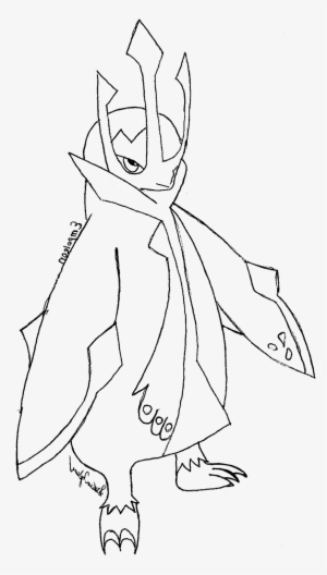 Empoleon By Zahuranecs On Deviantart - Line Art #3740779