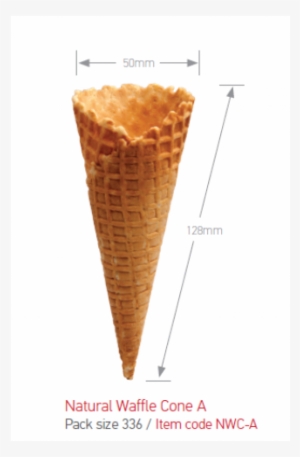 Natural Waffle Cone E Natural Waffle Cone A - Ice Cream Cone #3741815