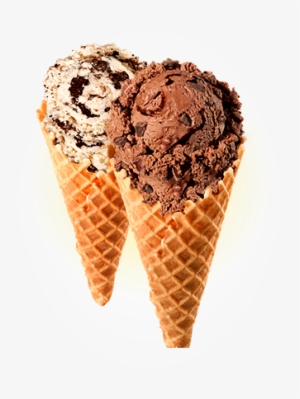 Two Ice Creame Cones - Brusters Ice Cream Cone #3741907