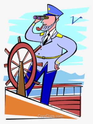 Captain, Ship, Navy, Sailing Royalty Free Vector Clip - Как Нарисовать Капитана Корабля #3742763
