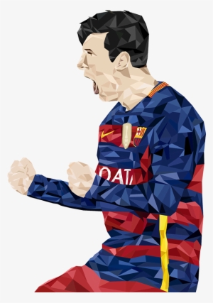 Low Poly Art - Low Poly Art Messi #3743216