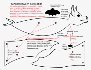Halloween Flying Bat Mobile - Halloween #3745359