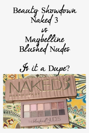 Maybelline Blushed Nudes Vs Urban Decay Naked - Urban Decay Naked 12-color Palette #3745665