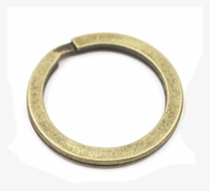 Antique Brass Key Ring - Kikkerland Brass Keyring #3745804