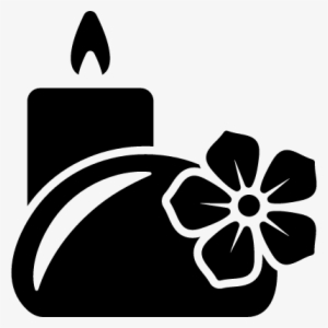 Relaxing Spa Ornaments Vector - Candle Spa Icon #3746161