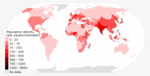 Population Density World Map Wikipedia - Population Density #3746293