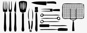 Barbecue Grilling Cutlery Tongs Kitchen - Tenedor Para Asar Png #3746344