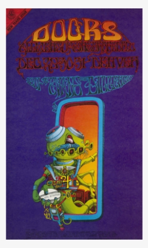 The Doors Autographed Pay Attention/spaceman Lithograph - Poster Rock Music 1 December #3746589