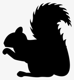Scary Witch Side Profile Silhouette Vector Illustration - Squirrel Silhouette Clipart #3747644