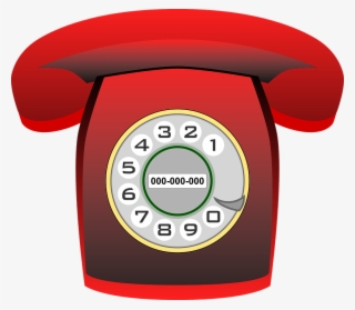 Red Telephone Png Download - Telefono Antiguo Fondo Transparente #3747648