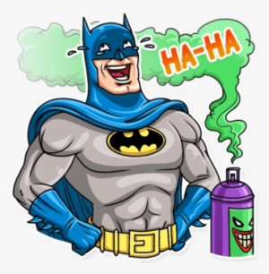 Ha Ha Laugh Lol Smile - Batman Stickers Telegram #3747909