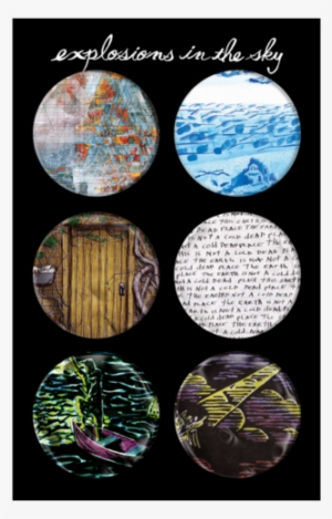 Explosions In The Sky Album Cover Button Set - Explosions In The Sky: How Strange,innocence Cd #3748092