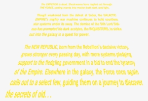 It Has Been Only Months After The Battle Of Endor And - Star Wars Crawl #3748498