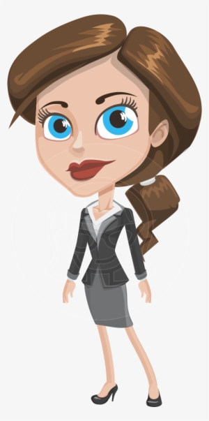 An Attractive Business Woman Prepared As A Fully Functional - Clipart Woman In Office #3749122