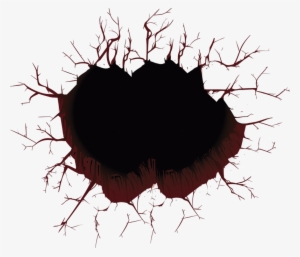 Vinilo 3d Pared Rota - Efecto De Pared Rota Png #3750180