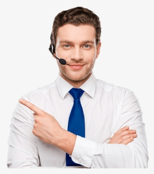 Man-pointing - Call Center Man #3750826