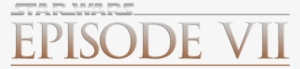 Slider-star Wars Episode Vii - Episode 1 Font #3750855