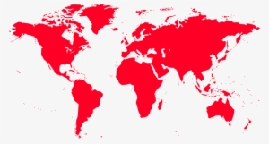 World Map - World Map Red Png #3750917 World Map - World Map Red Png #3750917