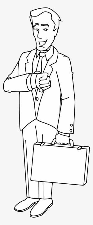 Businessman Clipart Business Person - Businessman Clipart Black And White #3751174