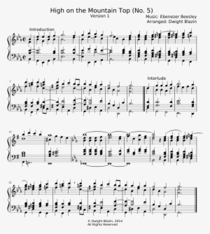 High On The Mountain Top Sheet Music Composed By Music - Sheet Music #3752604