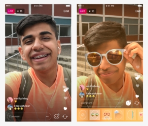 You're Also Able To Switch Between Filters While Streaming, - Instagram Live Face Filters #3753706