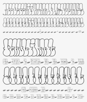 Throw-up Font - Number #3754038