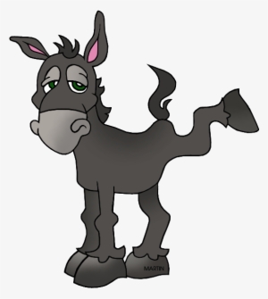 Animals Clip Art By Phillip Martin - Donkey Clip Art #3754716