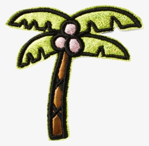 Palm Tree Puffy Patch - Palm Tree Patch Png #3756539