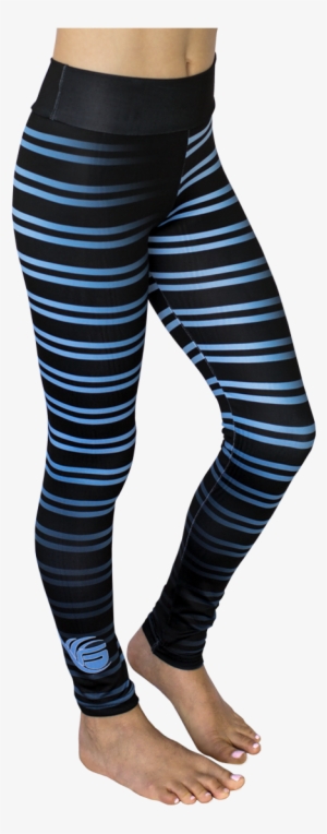 Girls Blue Stripe Leggings - Tights #3757175