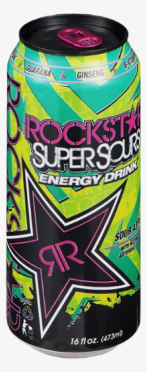 8 Pack - Rockstar Super Sours Energy Drink - Bubbleberry #3757266