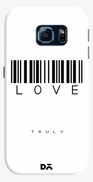 Dailyobjects Barcode Love Truly White Case Cover For #3757547