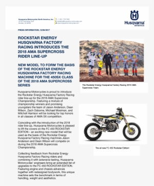 4951 Views December 07, 2017 Latest News, Press Release - Ktm 250 #3757573